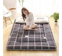 YAOJIA Materasso futon giapponese da pavimento, tatami spesso in 100% cotone, materassino pieghevole, dormitorio portatile, lettino arrotolabile(Q,120 * 200cm (47 * 78 inches))