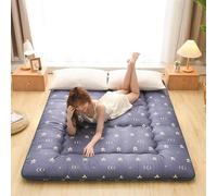 YAOJIA Materasso futon giapponese da pavimento, tatami spesso in 100% cotone, materassino pieghevole, dormitorio portatile, lettino arrotolabile(I,200 * 220cm (78 * 86 inches))