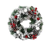 YAOJIWANG Ghirlande di Natale per la porta d'ingresso 40cm/16inch Ghirlande per porte all'aperto Indoor decorazioni natalizie Vendita Liquidazione