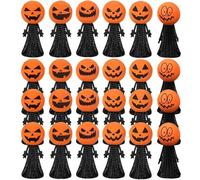 Yaoliucp 24 PCS saltando Giocattoli 6 espressioni lanciatori Primaverili Giocattoli novità di Zucca Head Halloween festeggia di Halloween in Gran Parte per Bambini o Trucco, Festa e premi