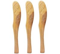 Yaoliucp 3 pezzi di spargi per coltelli al burro, coltelli in legno da 6, 7 pollici, spargimento sandwich facile da pulire per marmellata, formaggio, panna, pane, colazione, picnic