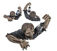 Yaoliucp Halloween Crawling Zombie Creeper Zombie con Lantern Holding Lamp Lamp Statue Halloween Holding