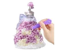 YAOPIU Set di Artigianato Principessa | Kit Design Vestito Fatto A Mano - Kit Arte E Artigianato Design Vestito Principessa,Per Bambini Ragazzi E Ragazze Casa Viaggio Scuole E Interno