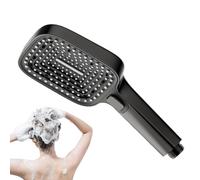 YAOPIU Testa Doccia Alta Pressione | Soffione Pioggia Quadrato Con Doccia Manuale | Multigetto per Casa Hotel Appartamento | Ideale per Bagno Lavaggio Adulti Bambini Animali Domestici