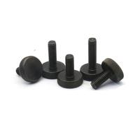 yaoqijie 1-10 pezzi M3 M4 M5 M6 M8 M10 DIN653 GB835 Viti a testa piatta in acciaio al carbonio nero Viti for computer da stringere a mano lasting(20mm,M10 1pc)