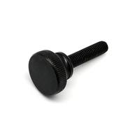 yaoqijie 1/2/5pcs M3 M4 M5 M6 DIN464 GB834 Knurl Step Head Hand Tighten Thumb Screw Curtain Wall Glass Lock Thumbscrew Adjust lasting(schwarz,12mm,2pcs M6)