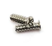 yaoqijie 100 pezzi M4 M5 L = 8-15 mm Vite a testa svasata a croce Bullone PC Case Ventola di raffreddamento Dissipazione del calore Supporto Computer A lasting(Silver,M5x10mm)