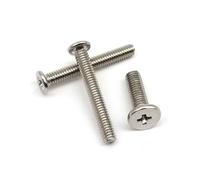 yaoqijie 25/50 pezzi M1.2 .4 .6 M2 .5 M3 M4 Mini Micro Piccola Vite a Testa Piatta Ultra Sottile for Laptop Telefono Occhiali lasting(Silver,3mm,M2.5 25pcs)