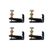 yaoqijie 4 pezzi accordatori per violino oro/argento parti di violino regolatori di ricambio per violino 4/4 durata (colore: 4 pezzi nero 44 34)