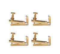 yaoqijie 4 pezzi accordatori per violino oro/argento parti di violino regolatori di ricambio per violino 4/4 durata (colore: 4 pezzi oro 44 34)