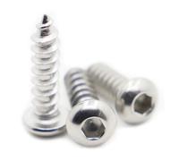 yaoqijie 5-50 pezzi M2 M2.5 M3 M4 M5 M6 304 Viti autofilettanti a testa cilindrica con esagono incassato in acciaio inossidabile Viti for legno lasting(20mm,M4 20pcs)