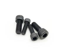 yaoqijie 50 pezzi M1.4 .6 M2 .5 M3 M4 M5 304 A2-70 acciaio inossidabile nero grado 12.9 DIN912 testa esagonale bullone a brugola lasting(12.9 class steel,5mm,M3)