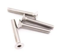 yaoqijie Bullone a testa svasata piatta con esagono incassato M1.6 M2 M2.5 M3 M4 M5 M6 M8 304 A2 in acciaio inossidabile DIN7991 lasting(90mm,M8 (1pc))