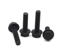 yaoqijie Bulloni flangiati for cinghia esagonale M5 M6 M8 M10 M12, viti di fissaggio in acciaio grado 10.9 GB5789 lasting(40mm,M12 1pc)