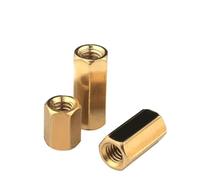 yaoqijie Dadi di accoppiamento esagonali in ottone ispessito 5/16-18 UNC/5/16-24 UNF - Manicotti giunzione in rame for parti meccaniche lasting(5I16-24x10x40(2Pcs))