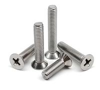 yaoqijie M1 .2 .4 .6 M2 .5 M3 M4 Vite a testa svasata piatta con impronta a croce Phillips Bullone A2-70 304 Acciaio inossidabile GB819 lasting(8mm,M1.2 50pcs)