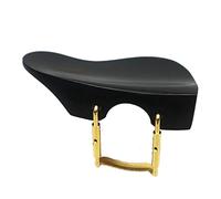 yaoqijie Poggiamento for violino a forma di 4/4 con staffa a vite a morsetto in sughero ebano legno di giuggiola, parti for poggiamento for violino lasting (Color : Ebony wood 4)