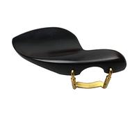 yaoqijie Poggiamento for violino a forma di 4/4 con staffa a vite a morsetto in sughero ebano legno di giuggiola, parti for poggiamento for violino lasting (Color : Ebony wood 1)