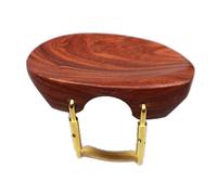 yaoqijie Poggiamento for violino a forma di 4/4 con staffa a vite a morsetto in sughero ebano legno di giuggiola, parti for poggiamento for violino lasting (Color : Rosewood 4)