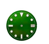 yaoqijie Quadrante dell'orologio Super Green fosforescente con calendario singolo da 29 mm c3 for montaggio di parti di quadranti dell'orologio con movimento automatico NH35 NH36 lasting(WZ-N-206)