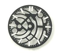 yaoqijie Quadrante NH35 28,5 mm Nero/Blu Sterile Hollow Orologio Quadrante Blu Luminoso Adatto NH35 NH36 NH70 NH72 Movimento Accessori for Orologi lasting(Blakc)