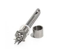 yaoqijie Riscaldatori tubolari DN25 da 1 pollice 12/24/48 V 300/600 W 200 mm Elemento riscaldante for scaldabagno solare/serbatoio in acciaio inossidabile 304 lasting(WHITE,36V_600W)