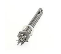 yaoqijie Riscaldatori tubolari DN25 da 1 pollice 12/24/48 V 300/600 W 200 mm Elemento riscaldante for scaldabagno solare/serbatoio in acciaio inossidabile 304 lasting(Gold,36V_300W)