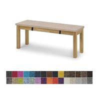 yaoumeo Cuscino Per Panchina,Cuscino Per Panca Da Giardino,Cuscini Da Esterno-Design Della Cerniera,Doppio Antiscivolo Per Mobili Da Giardino(Beige,60x40x5cm)