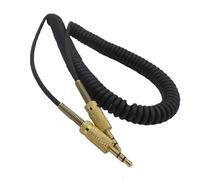Yaowanguan Cavo A Spirale per Altoparlante Bluetooth MARSHALL Woburn/Marshall Woburn II, Cavo Audio di Ricambio Nero con Jack Placcato Oro, Estendi fino a 1,5m/4,11piedi