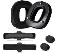 Yaowanguan Cuscinetti Mod Kit per Logitech G Astro A50 Gen 4,A50 Gen 5,A50 X Cuffia Gaming Wireless,Cuscinetti Auricolari Ricambio Fasce Schiuma per Astro A50 Gen 4/Gen 5/A50X,Velluto Earpad
