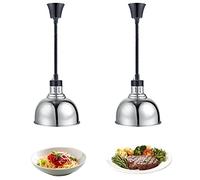 YAOYAOO Lampada per Scaldavivande Commerciale, Lampada Termica Sospeso Cibo Riscaldanti, Lampada Riscaldante per Cucina Ristorante a Buffet, Alimentare Calore Lampada, Cavo Retrattile: 60-180cm