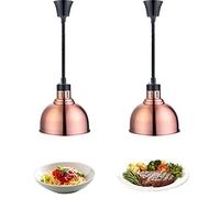 Lampada per Scaldavivande Commerciale, Lampada Termica Sospeso Cibo Riscaldanti, Lampada Riscaldante per Cucina Ristorante a Buffet, Alimentare Calore Lampada, Cavo Retrattile: 60-180cm