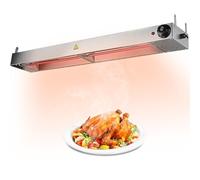 YAOYAOO YAYAOO Lampada Riscaldante Cucina, Lampada Riscaldante per Alimenti Acciaio Inossidabile, Commerciale Lampada Scaldavivande Ristorante per Mantenere Cibo Caldo (60cm)