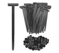 YAOYYG 100pcs Morsetto di Serraggio, Fascette Autobloccanti Universali, Serra Cavo, in Nylon Rivetti in Plastica per Riparazione Automobile Fissaggio Rapido e Foro