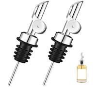 YAOYYG 2 pezzi dosatore olio d'oliva, ugello pieghevole automatico per olio d'oliva, ugelli olio in acciaio inox riutilizzabili, per bottiglie di alcool, bevande