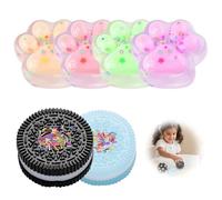 YAOYYG Un Set di 2 Giocattoli di Sollievo di Pressione Biscotti e 4 Mini Giocattoli di Artiglio di Gatto Squishy, Giocattoli Affascinanti per Tutti Giocattoli a Pressione Sensoriale Autista Montessori