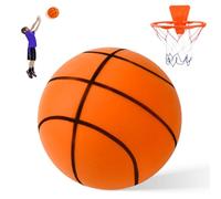 YAOZUP Palla da Basket Silenziosa, Pallacanestro Silenziosa Taglia 3, 18cm Silent Pallacanestro per Casa, Silenzioso Basketball Indoor, Basket Leggero e Silenzioso con Canestro, per 3 4 5 6 Anni