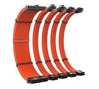 YAPAILANG Cavo splitter per scheda madre, cavo di prolunga in nylon intrecciato 24 pin PCIE 6 + 2 pin 4 + 4 pin