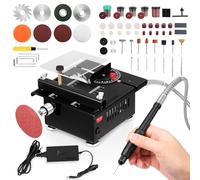 Yapasopu Mini sega circolare da tavolo 100W 0.1mm-16mm Multifunzione piccola macchina da taglio Micro tavolo piccolo tavolo sega Lavorazione del legno acrilico modello di precisione sega