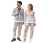 YAPAZULU Tuta anti-zanzara da uomo e da donna, set di giacca e pantaloni di protezione esterna in rete traspirante per campeggio, pesca, giardinaggio, caccia safari apicoltura leggera
