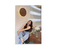 YAPING Naughty Cute Model Girl Sitting Under The Stairs Bedroom 60 x 90 cm