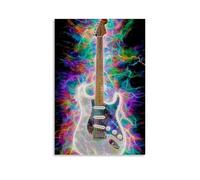 YAPING Poster Musical Guitar Struck by Lightning Decoration, 30 x 45 cm