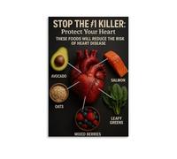 YAPING These Are The Foods That Can Protect Your Heart Canvas Print 50 x 75 cm