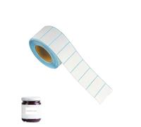 YapitHome Etichette autoadesive bianche bianche | 40 x 20 mm | 1200 fogli su 1 rotolo | Etichette per prezzi & etichette per la casa per marmellate, bicchieri, bottiglie, cucina, ufficio e forniture