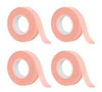 YAPKOLV 4 Rotoli Autocolante, Adatto per la Pelle Chirurgico Microporoso, Respirante & Flessibile per la Cura delle Ferite, Sport, Estensione Ciglia (1,25cm x 9,14m) (Rosa)