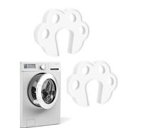 YAPKOLV Fermaporta Lavatrice 2 Pezzi Silicone Bianco, Salva Dita Anti-schiacciamento per Bambini, Ventilazione Anti-Muffa Multiuso