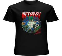 YAQINUO Autopsy Severed Survival American Death Metal Band Męska Koszulka Unisex Casual Graphic Tops Black XL