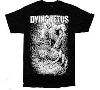 YAQINUO Dying Fetus Band Curb Stomp Camiseta Men's T-Shirt Unisex Tee Top Black 3XL