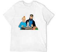 YAQINUO Lightn T Shirt Tribes And Winks to Tin Tin Tees White XL