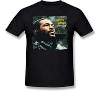 YAQINUO Marvin Gaye Whats Going On T Shirt Vintage Gift Men Funny Fit Casual Graphic Short Sleeve Tops Black XXL